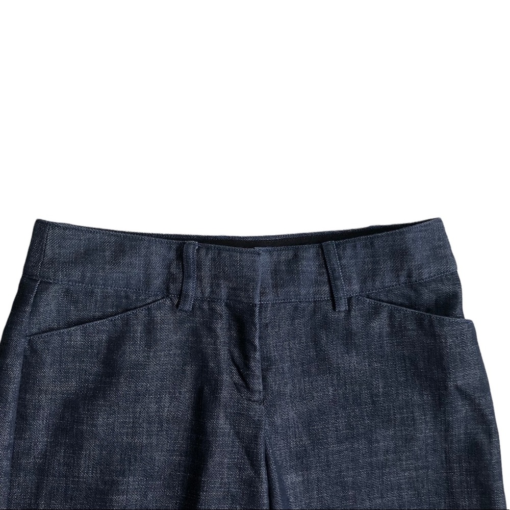 Express Design Studio Blue Editor Capri Pants-Sz 4 - image 2